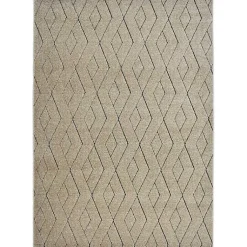 Kirklands Home Modern Chevron Area Rug, 5x7 Tan Sale