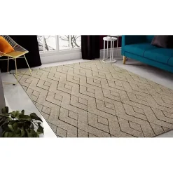 Kirklands Home Modern Chevron Area Rug, 5x7 Tan Sale