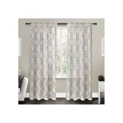 Kirklands Home Nagano Linen Curtain Panel Set, 96 in. Tan New
