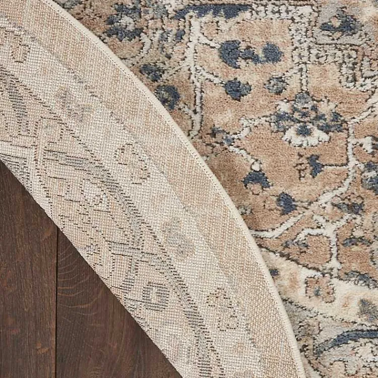 Kirklands Home Tan Navaro Medallion Round Area Rug, 5 ft. Sale