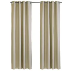 Kirklands Home Newberry Blackout Curtain Panel, 108 in. Tan Outlet