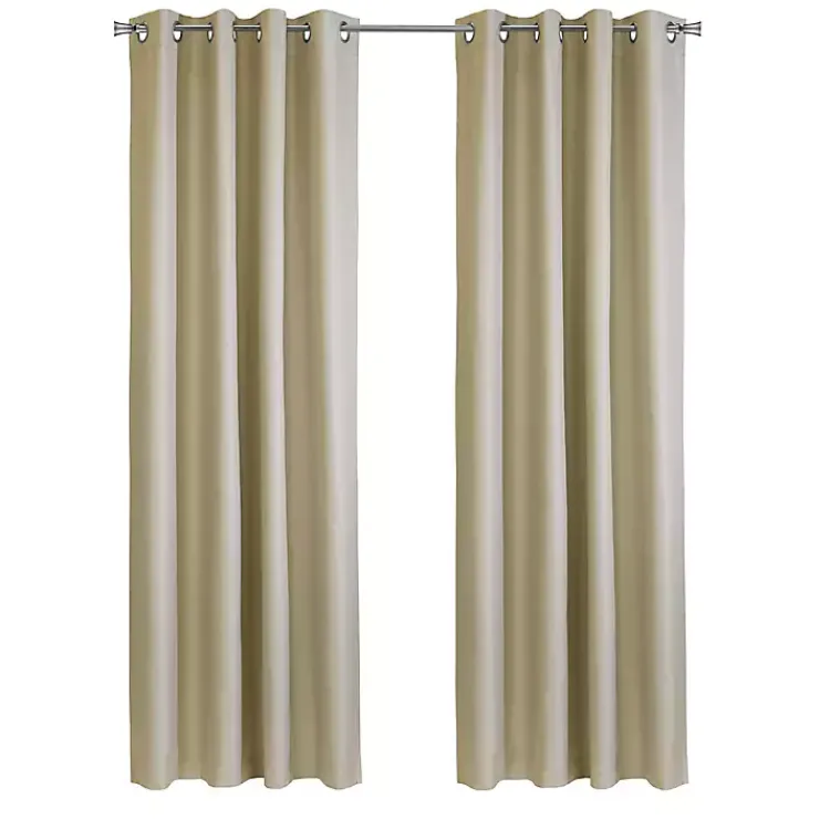 Kirklands Home Newberry Blackout Curtain Panel, 108 in. Tan Outlet