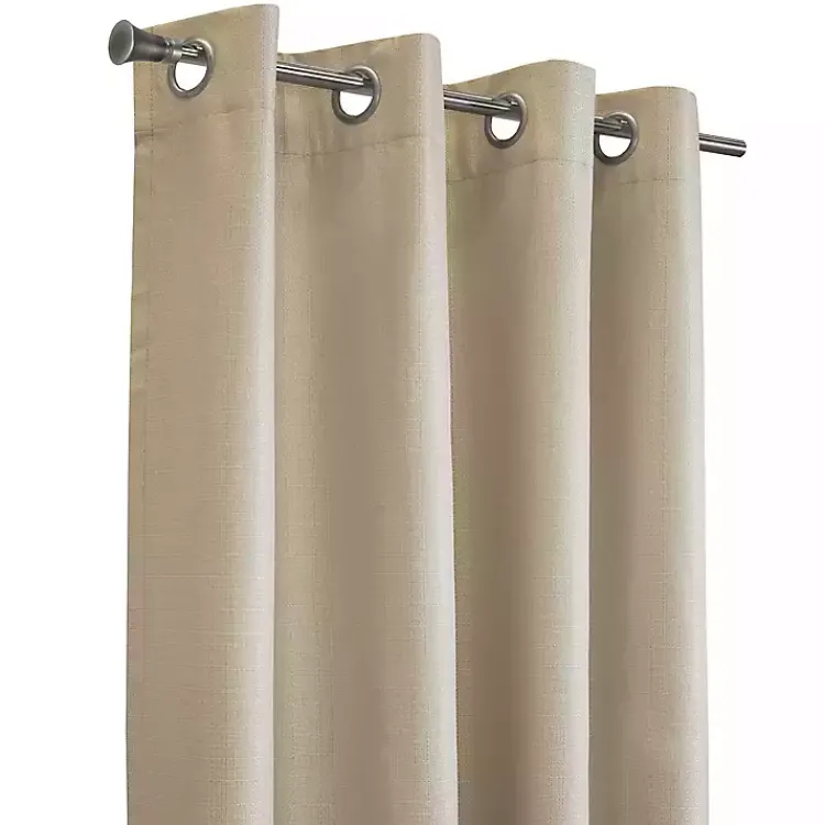 Kirklands Home Newberry Blackout Curtain Panel, 84 in. Tan New