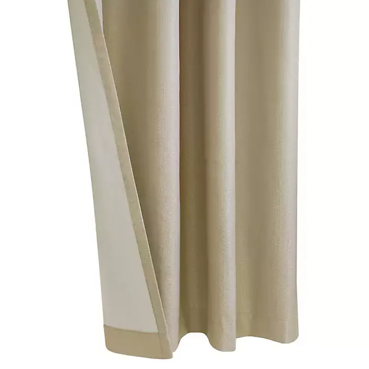 Kirklands Home Newberry Blackout Curtain Panel, 84 in. Tan New