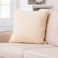 Pillows>Kirklands Home Tan Pin Point Pillow Ivory