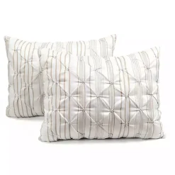 Kirklands Home Tan Pintuck Stripe King 5-pc. Comforter Set Outlet
