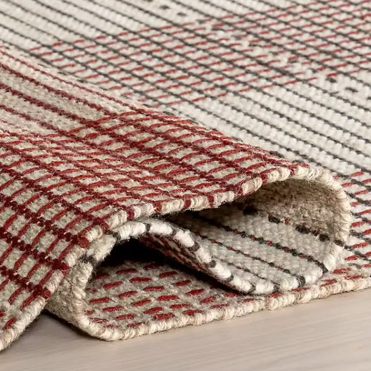 Kirklands Home Plaid Emily Henderson x RugsUSA Area Rug, 4x6 Tan Outlet