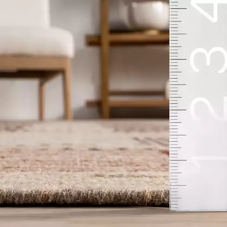 Kirklands Home Plaid Emily Henderson x RugsUSA Area Rug, 5x8 Tan Sale
