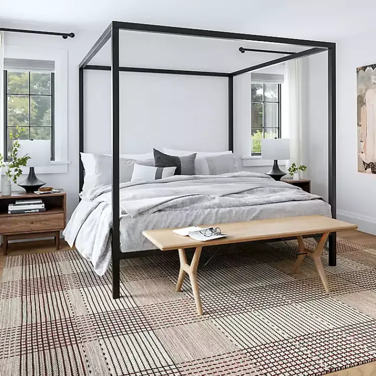 Kirklands Home Plaid Emily Henderson x RugsUSA Area Rug, 8x10 Tan Online