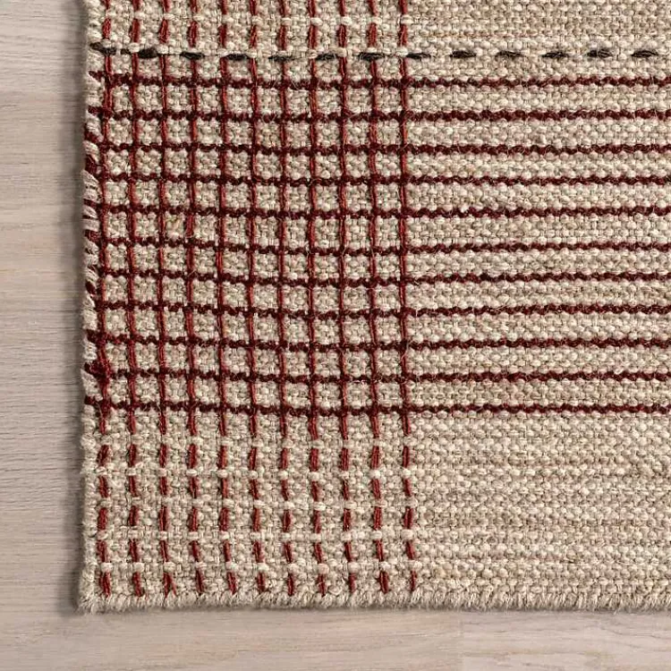 Kirklands Home Plaid Emily Henderson x RugsUSA Area Rug, 8x10 Tan Online