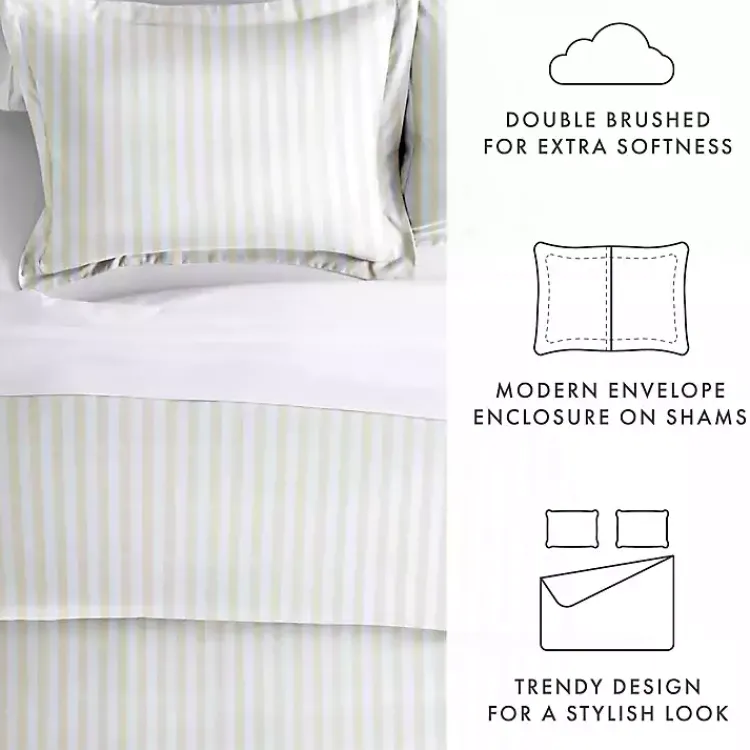 Kirklands Home Tan Rugged Stripe 2-pc. Twin Duvet Cover Set Discount