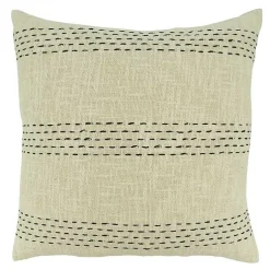 Pillows>Kirklands Home Stitched Throw Pillow Tan