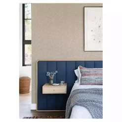 Kirklands Home Textured Poplin Peel & Stick Wallpaper Tan Outlet