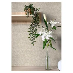 Kirklands Home Textured Poplin Peel & Stick Wallpaper Tan Outlet