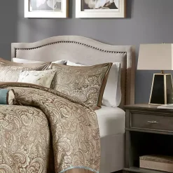 Kirklands Home Upholstered Augusta King Headboard Tan Best
