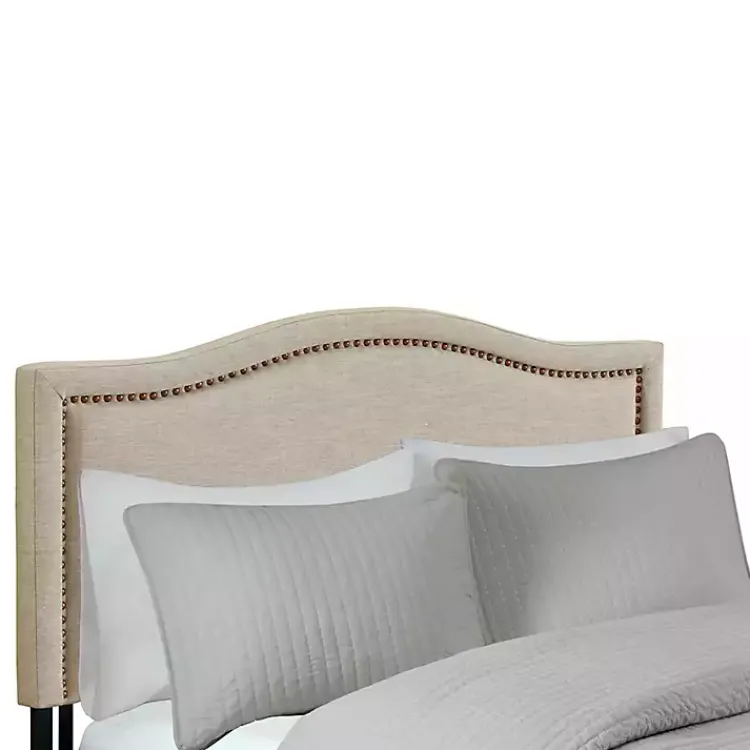 Kirklands Home Upholstered Augusta King Headboard Tan Best