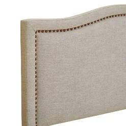 Kirklands Home Upholstered Augusta King Headboard Tan Best