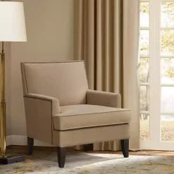 Kirklands Home Upholstered Colton Accent Chair Tan Online
