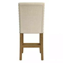 Kirklands Home Upholstered Nailhead Trim Counter Stool Tan Best