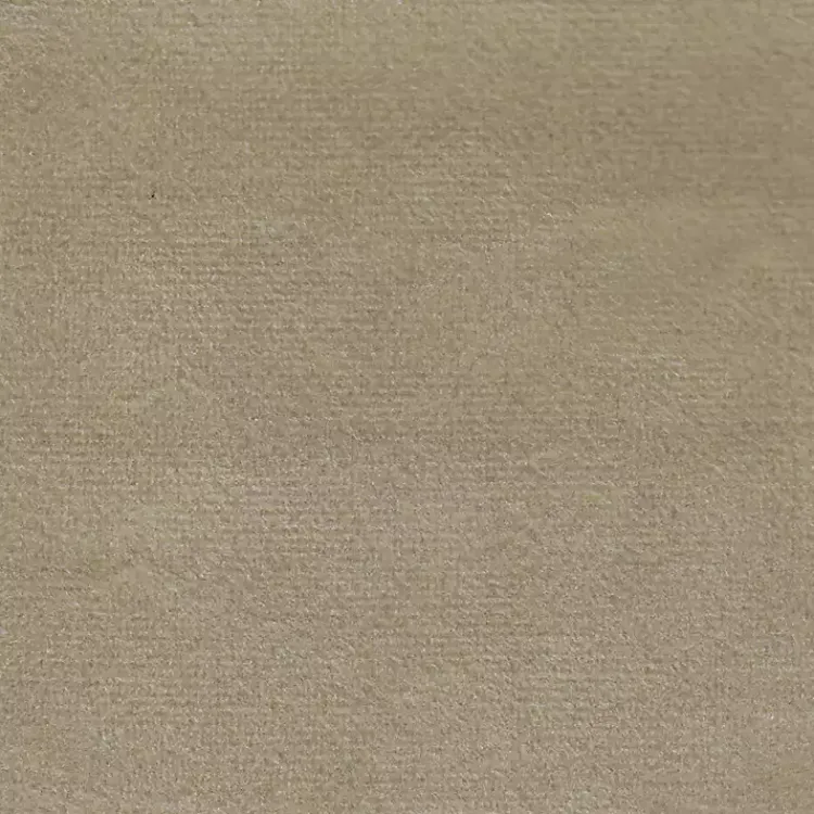 Kirklands Home Velvet Upholstered Modern Storage Bench Tan Hot