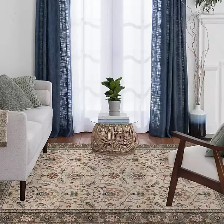 Kirklands Home Vintage Naso Area Rug, 5x7 Tan Best