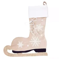 Christmas Stockings & Stocking Holders>Kirklands Home Winter Skate Stocking Tan