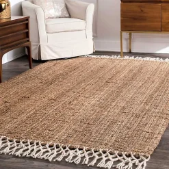 Kirklands Home Woven Reese Area Rug, 5x8 Tan Discount