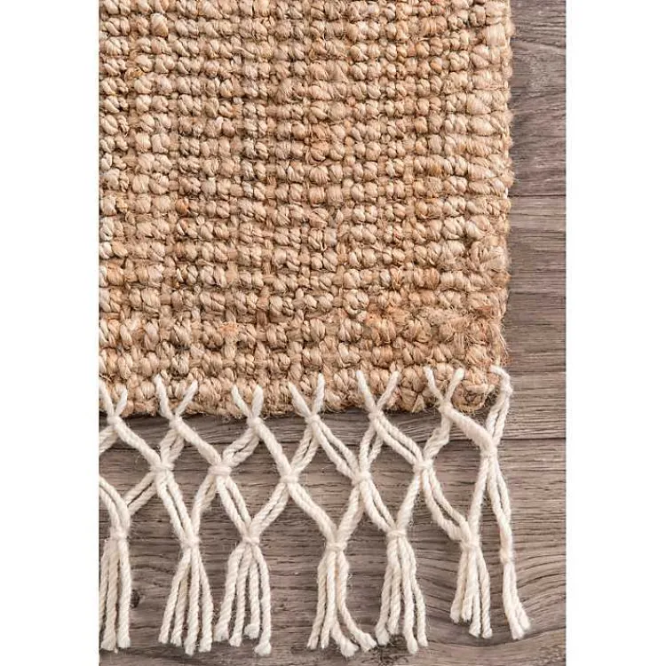 Kirklands Home Woven Reese Area Rug, 5x8 Tan Discount