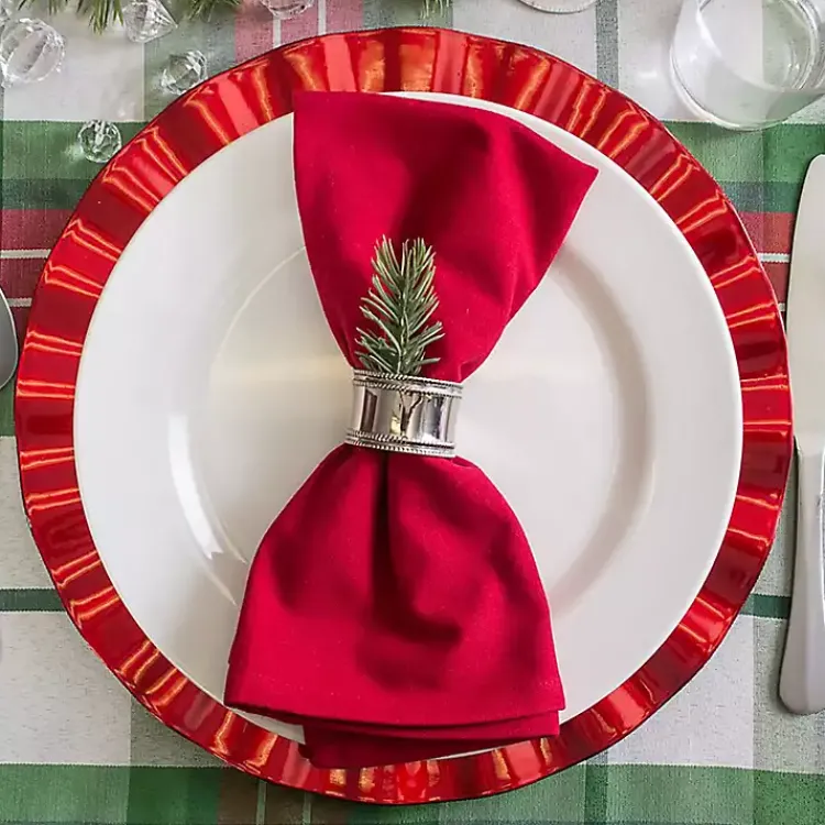 Christmas Dining & Entertaining>Kirklands Home Tango Buffet Napkins, Set of 12 Red