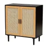 Kirklands Home Tara Two-Tone Espresso Rattan Cabinet Discount