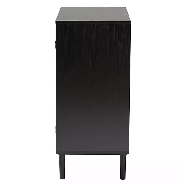 Kirklands Home Tara Two-Tone Espresso Rattan Cabinet Discount