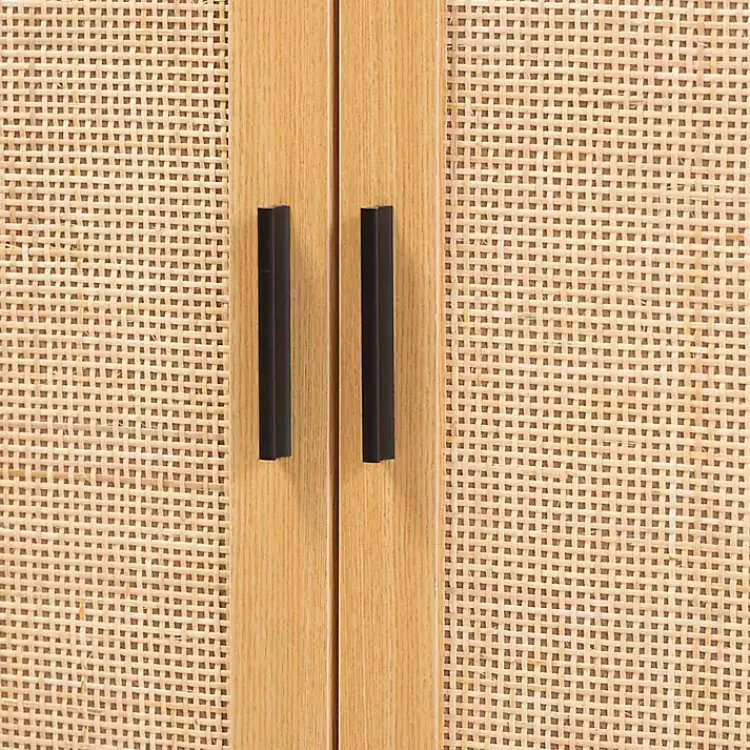 Kirklands Home Tara Two-Tone Espresso Rattan Cabinet Discount