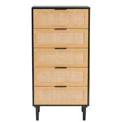Kirklands Home Tara Two-Tone Espresso Rattan Chest Discount