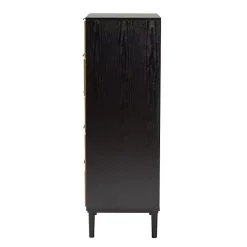 Kirklands Home Tara Two-Tone Espresso Rattan Chest Discount