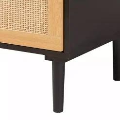 Kirklands Home Tara Two-Tone Espresso Rattan Chest Discount
