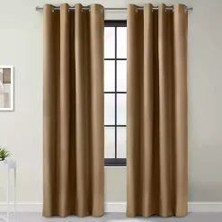 Kirklands Home Taupe Alpine Blackout Curtain Panel, 95 in. Tan New