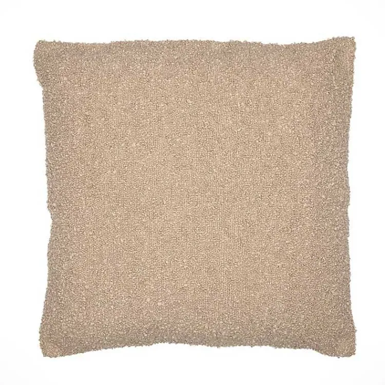 Pillows>Kirklands Home Taupe Boucle Handwoven Pillow Tan