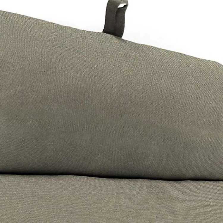 Kirklands Home Taupe Canvas French Edge Outdoor Chaise Cushion Tan Hot