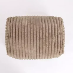 Kirklands Home Taupe Comfy Foam Lounge Ottoman Brown
