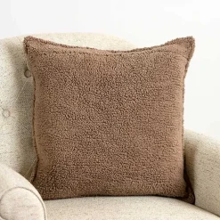 Pillows>Kirklands Home Taupe Cozy Waffle Pillow Brown