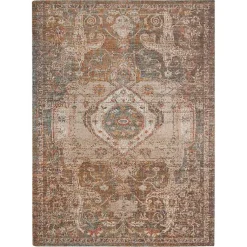 Kirklands Home Taupe Eaton Transitional Area Rug, 8x10 New