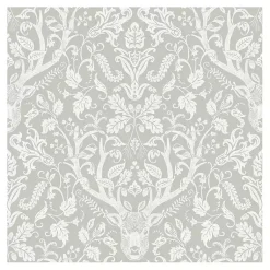 Kirklands Home Taupe Escape to the Forest Peel & Stick Wallpaper