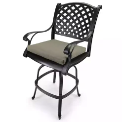 Kirklands Home Taupe French Edge Outdoor Chair Cushions, Set of 2 Gray Sale
