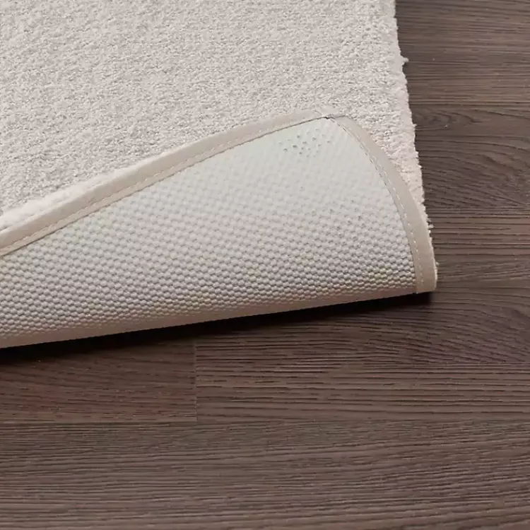 Kirklands Home Taupe High Pile Marshmallow Bath Mat, 30 in. Ivory Online