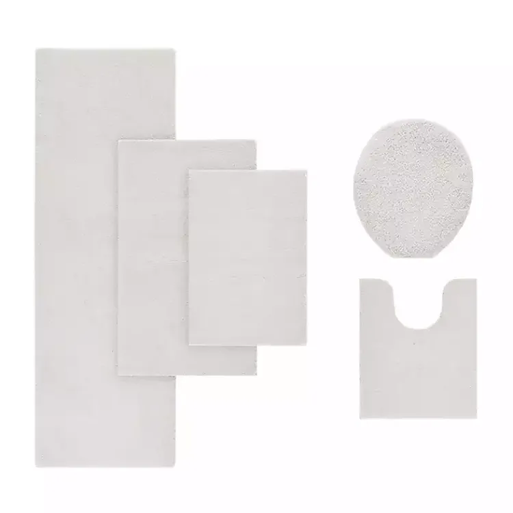 Kirklands Home Taupe High Pile Marshmallow Bath Mat, 40 in. Ivory Sale