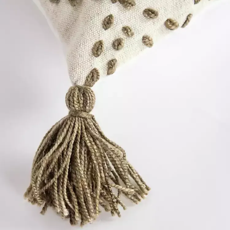 Pillows>Kirklands Home Taupe Kantha Stitch Recycled Throw Pillow Brown
