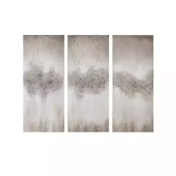Kirklands Home Taupe Luminous Embellished Art Print, Set of 3 Tan Online