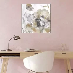 Kirklands Home Taupe Spring Poppy Canvas Art Print Best