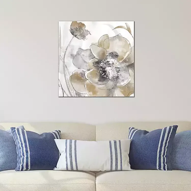 Kirklands Home Taupe Spring Poppy Canvas Art Print Best