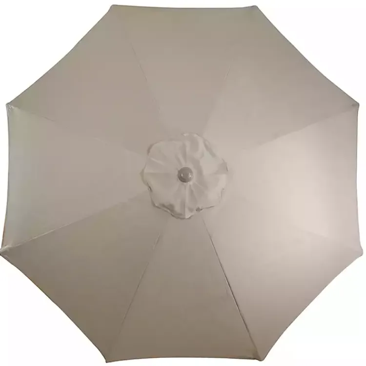 Kirklands Home Taupe Tilt Hand Crank Outdoor Umbrella Best